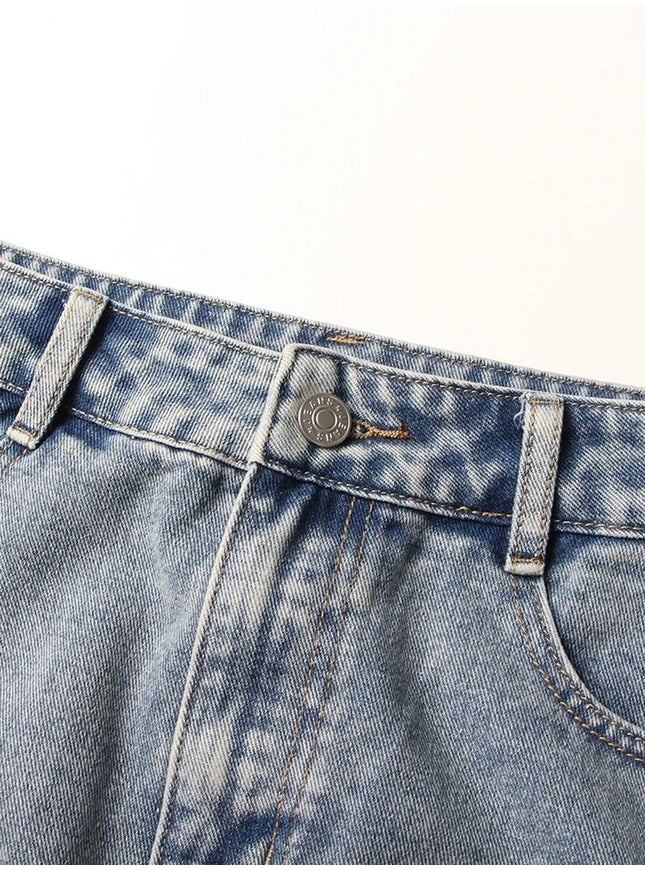 Lydia Denim Hollow Out Skirt - Fashion Pov
