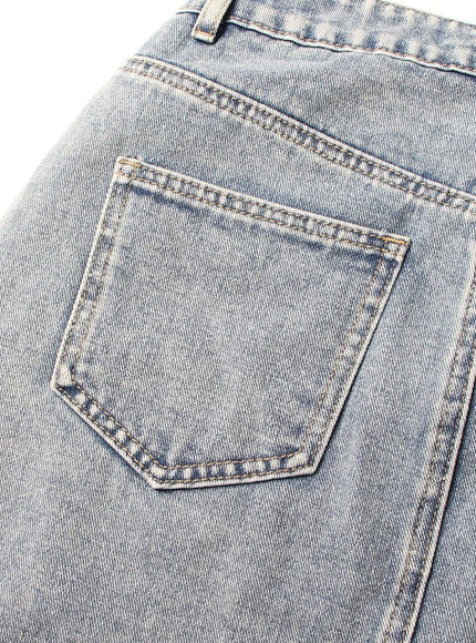 Lydia Denim Hollow Out Skirt - Fashion Pov