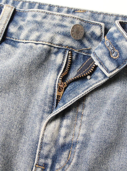 Lydia Denim Hollow Out Skirt - Fashion Pov
