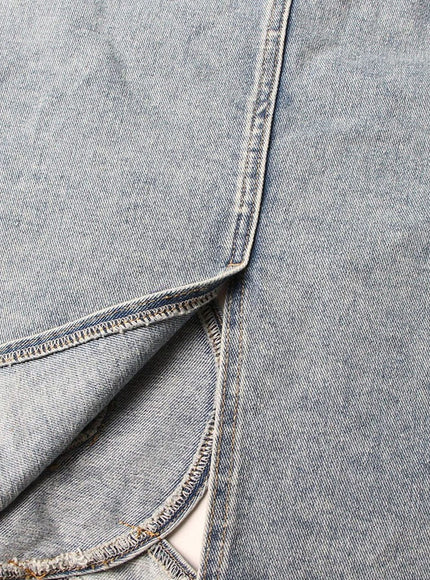 Lydia Denim Hollow Out Skirt - Fashion Pov