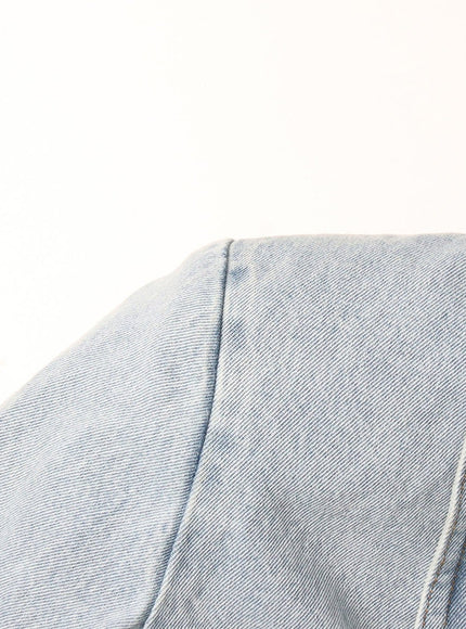 Lyric Diamond Denim Jacket - Fashion Pov