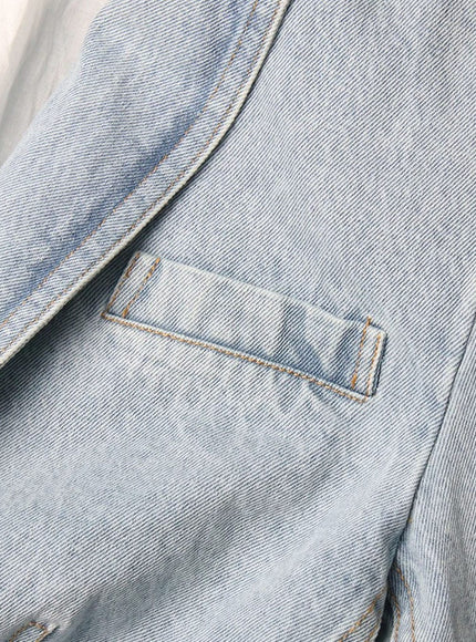 Lyric Diamond Denim Jacket - Fashion Pov