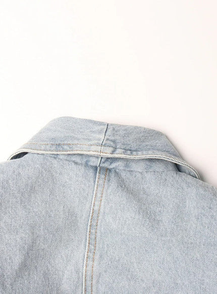 Lyric Diamond Denim Jacket - Fashion Pov