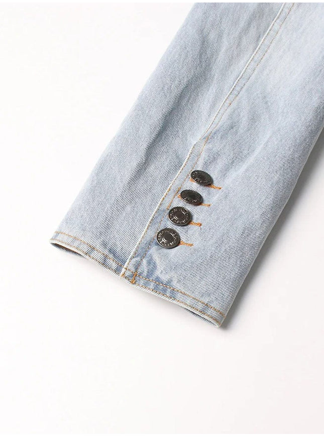Lyric Diamond Denim Jacket - Fashion Pov