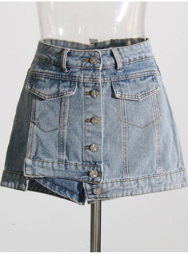 Mabel Button Skirt - Fashion Pov