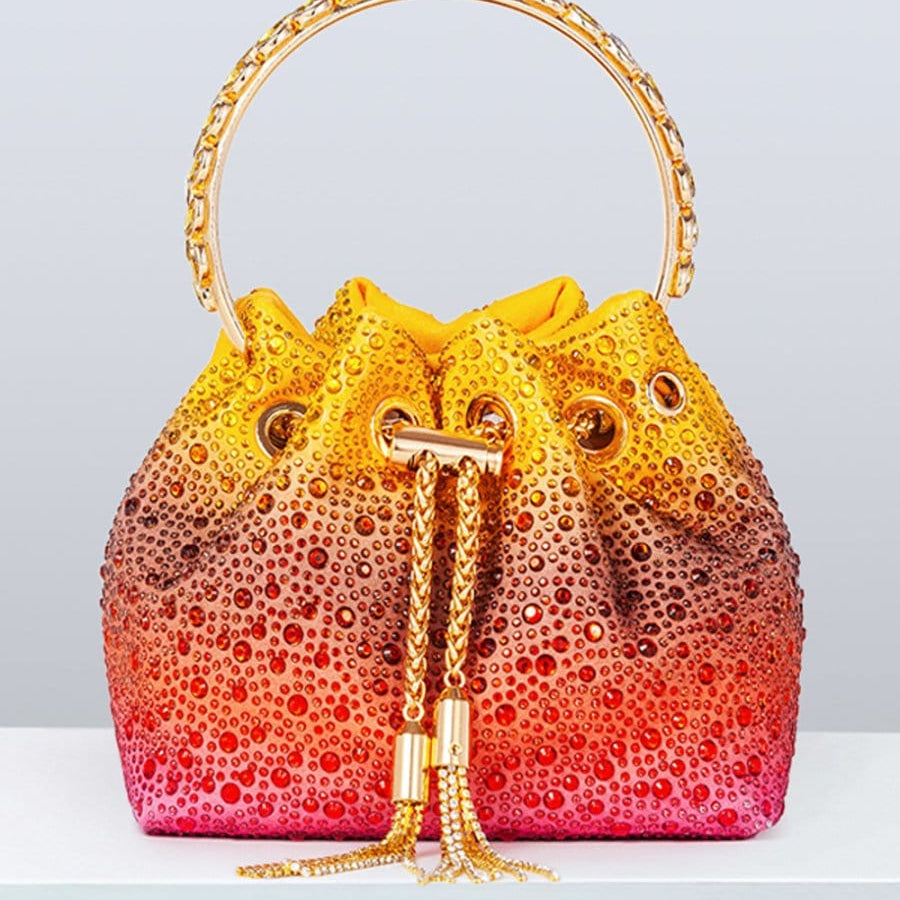 Mae Diamond Tassel Bucket Handbag - Fashion Pov