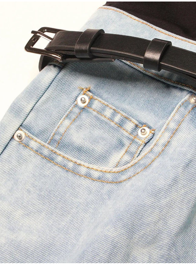 Mansi Denim Hit Wide Leg Pants - Fashion Pov