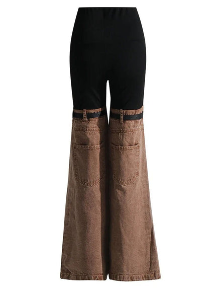 Mansi Denim Hit Wide Leg Pants - Fashion Pov