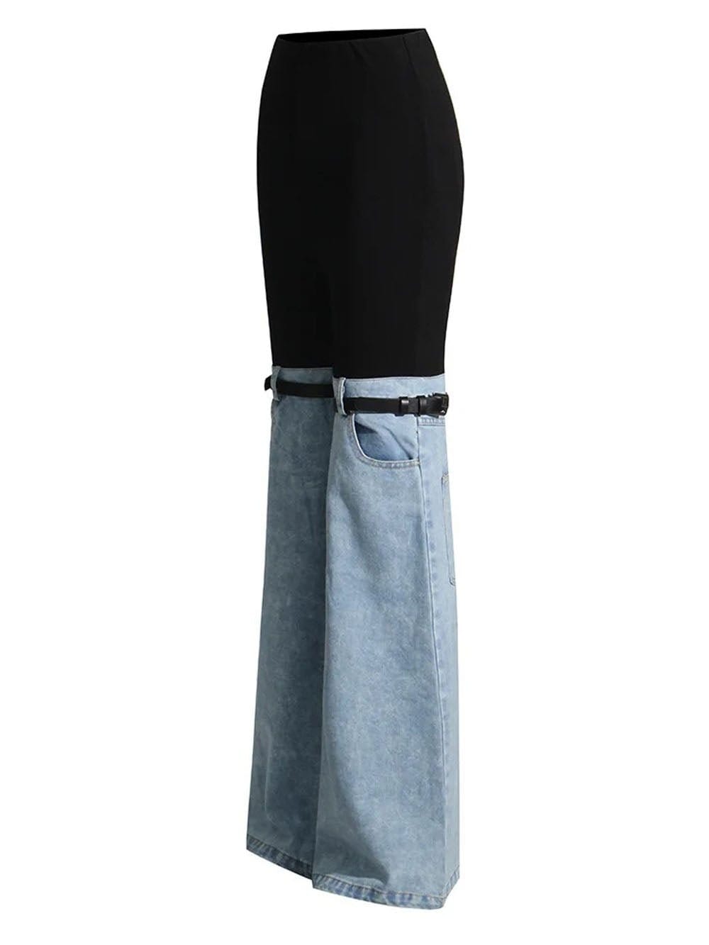 Mansi Denim Hit Wide Leg Pants - Fashion Pov