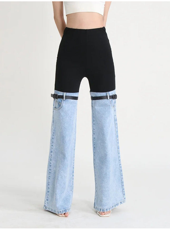 Mansi Denim Hit Wide Leg Pants - Fashion Pov