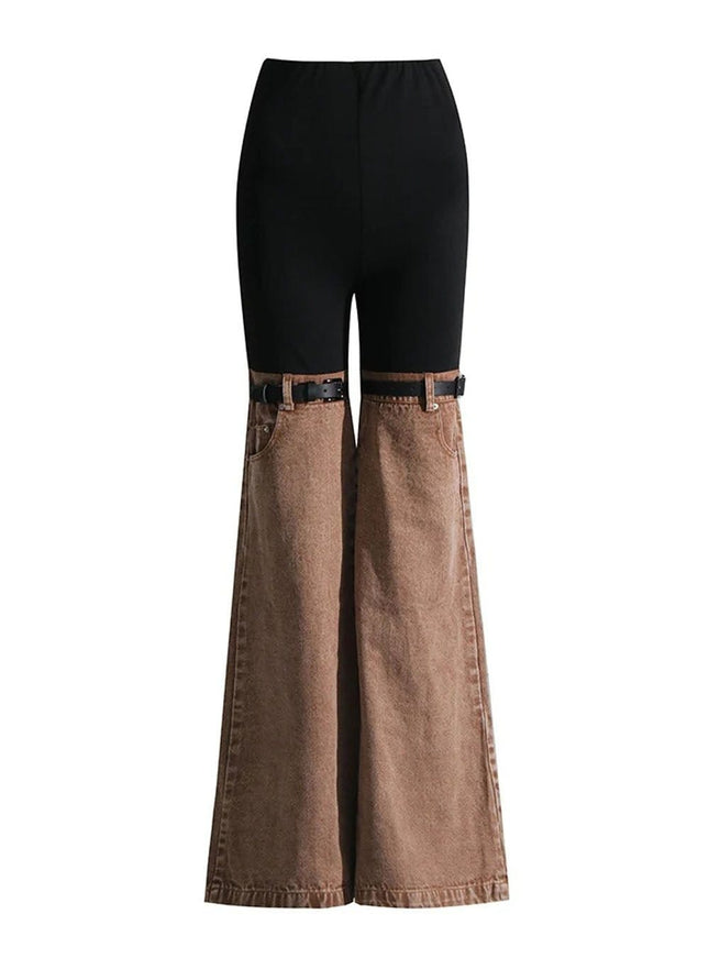 Mansi Denim Hit Wide Leg Pants - Fashion Pov