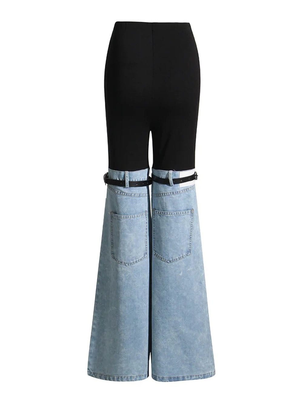 Mansi Denim Hit Wide Leg Pants - Fashion Pov