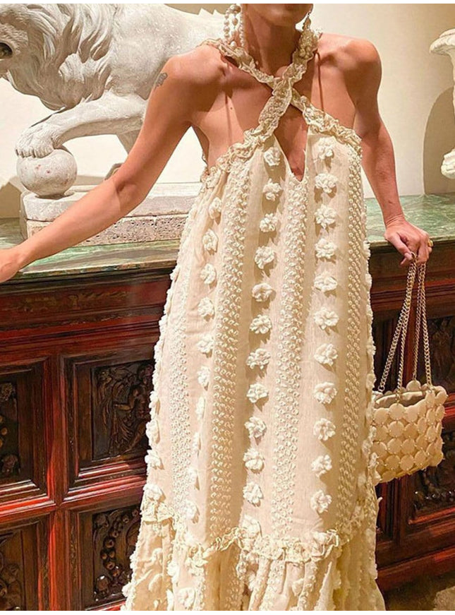 Margot Sleeveless Ruffle Maxi Dress - Fashion Pov