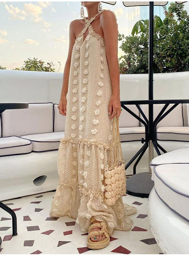 Margot Sleeveless Ruffle Maxi Dress - Fashion Pov