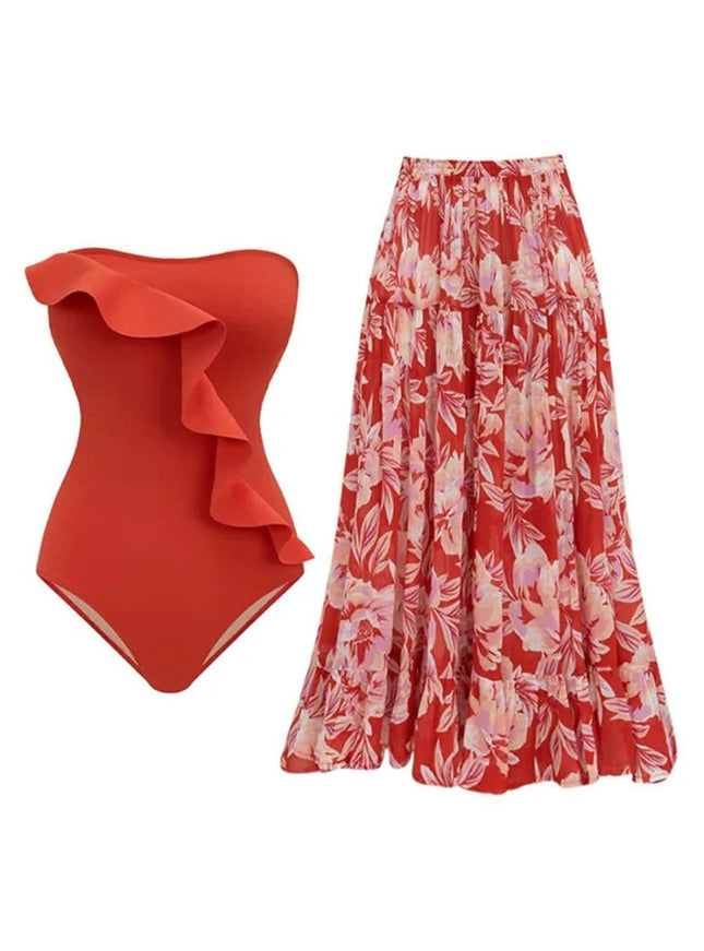 Mikayla Swimsuit & Skirt Set - Fashion Pov