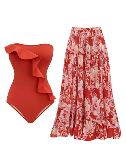Mikayla Swimsuit & Skirt Set - Fashion Pov