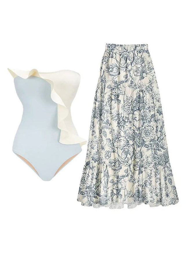 Mikayla Swimsuit & Skirt Set - Fashion Pov