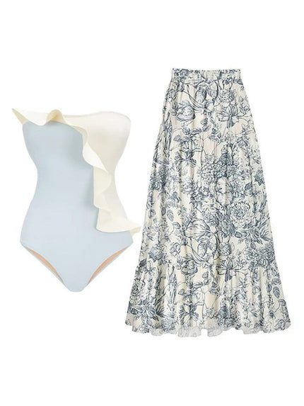 Mikayla Swimsuit & Skirt Set - Fashion Pov