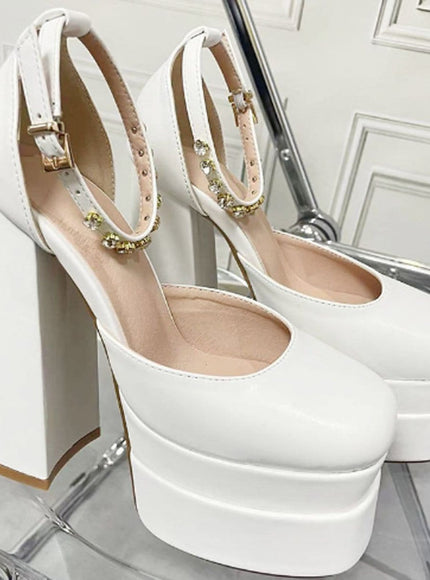 Mina Toe Rhinestone Heel - Fashion Pov