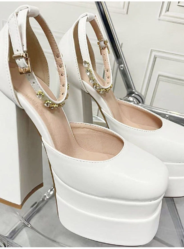 Mina Toe Rhinestone Heel - Fashion Pov