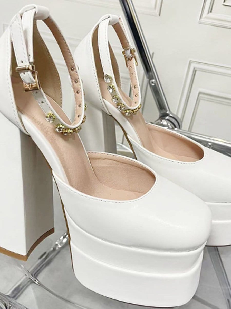 Mina Toe Rhinestone Heel - Fashion Pov