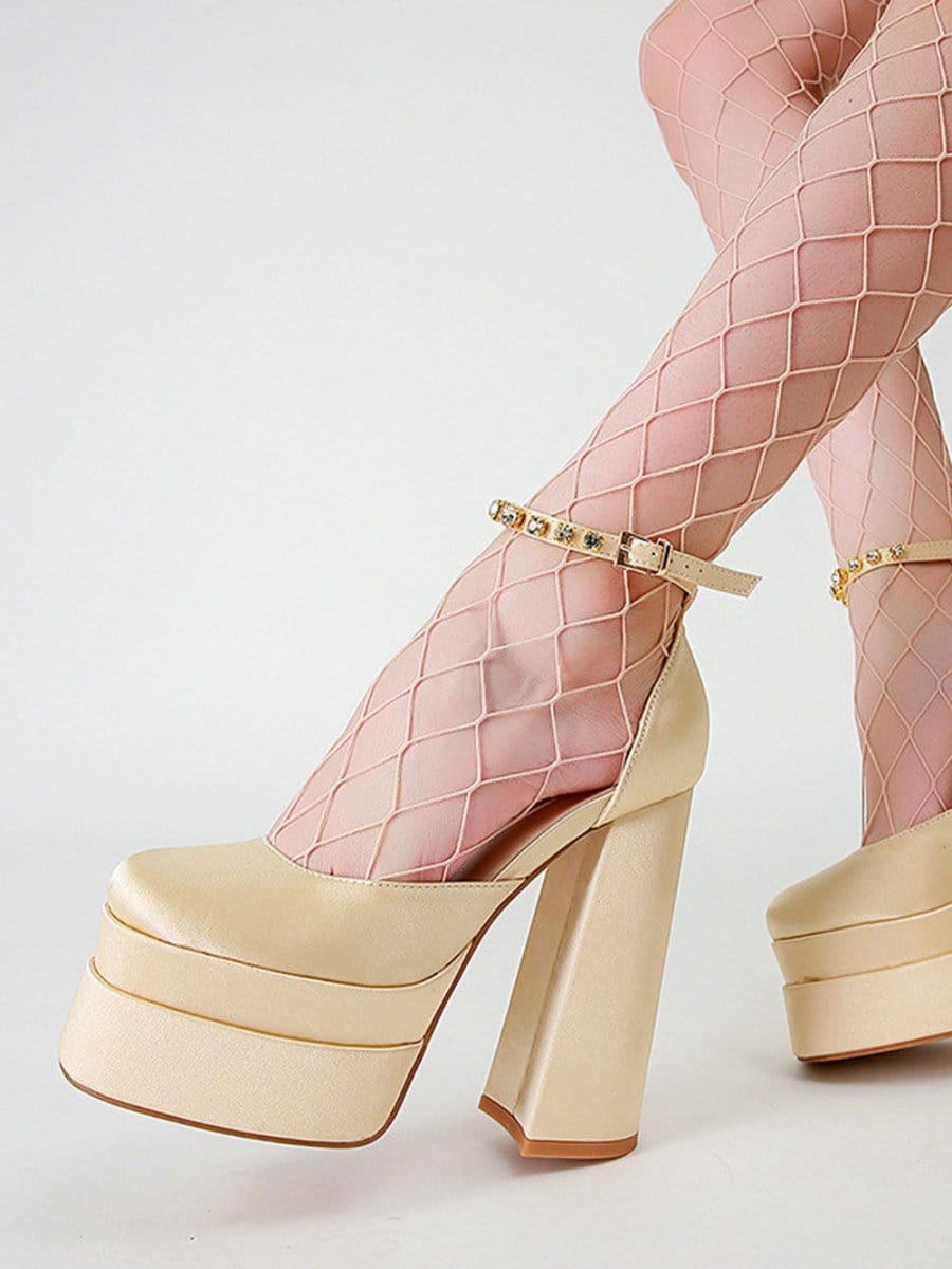 Mina Toe Rhinestone Heel - Fashion Pov