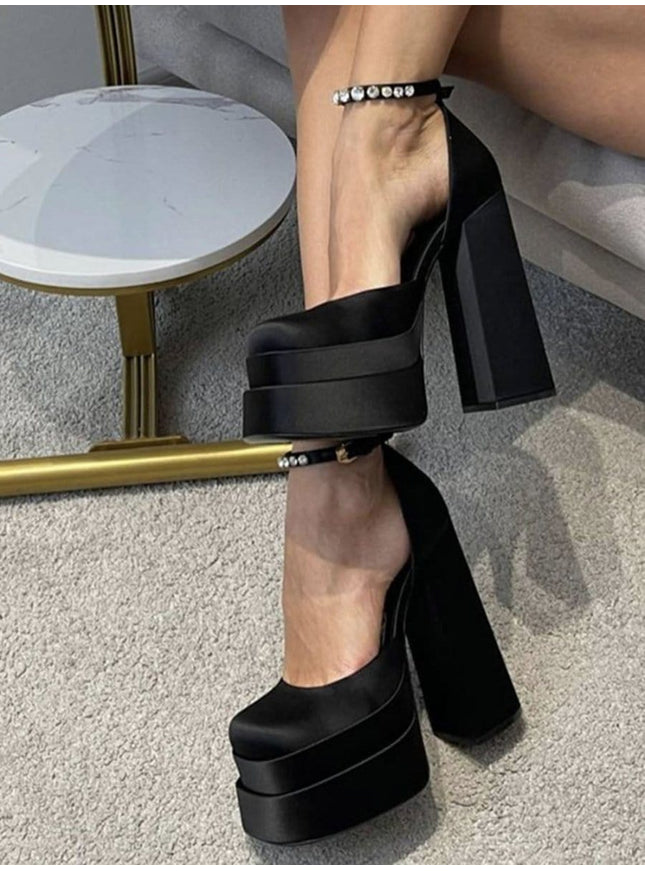 Mina Toe Rhinestone Heel - Fashion Pov