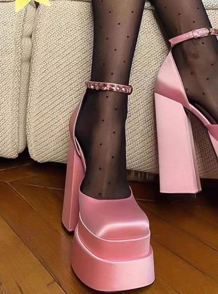 Mina Toe Rhinestone Heel - Fashion Pov