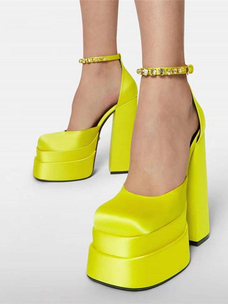 Mina Toe Rhinestone Heel - Fashion Pov