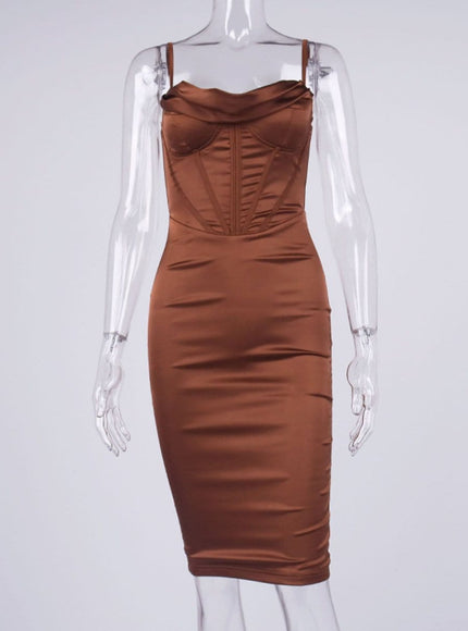 Miriam Bodycon Midi Dress - Fashion Pov