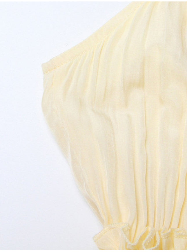 Naomi Ruffle Midi Dress - Fashion Pov