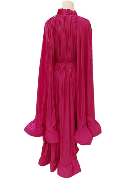 Naomi Ruffle Midi Dress - Fashion Pov