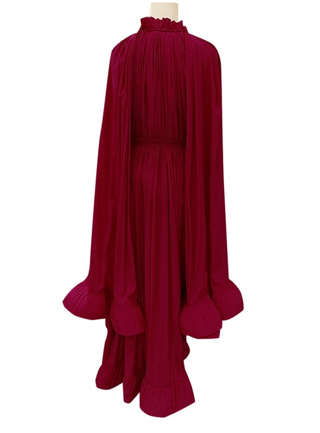 Naomi Ruffle Midi Dress - Fashion Pov