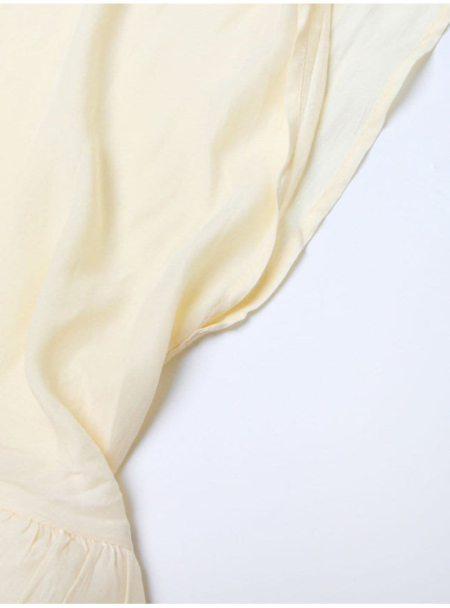 Naomi Ruffle Midi Dress - Fashion Pov