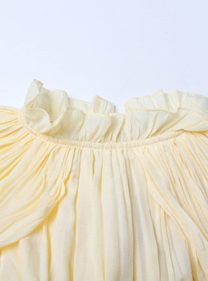 Naomi Ruffle Midi Dress - Fashion Pov