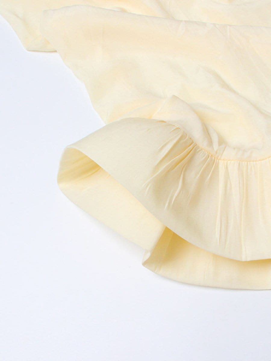 Naomi Ruffle Midi Dress - Fashion Pov