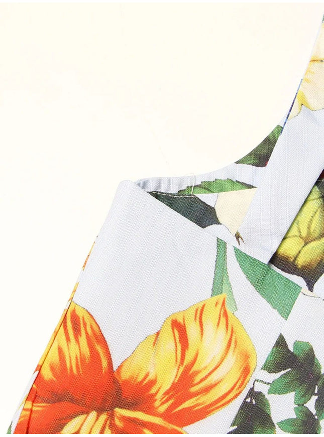 Nevaeh Square Sleeveless Midi Dress - Fashion Pov