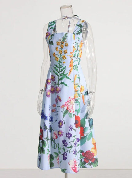Nevaeh Square Sleeveless Midi Dress - Fashion Pov