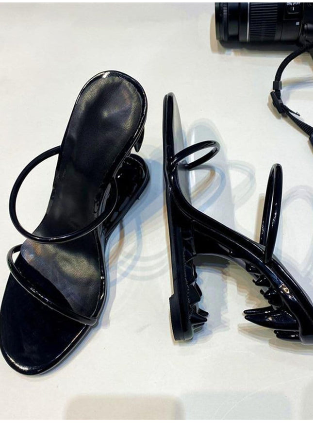 Noah Narrow Band Peep Toe Heel - Fashion Pov