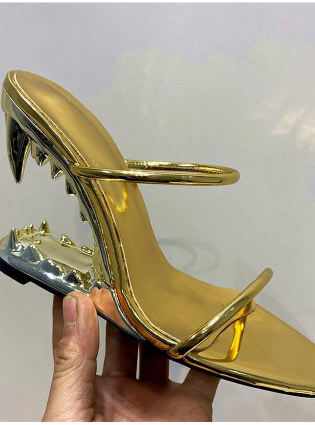 Noah Narrow Band Peep Toe Heel - Fashion Pov