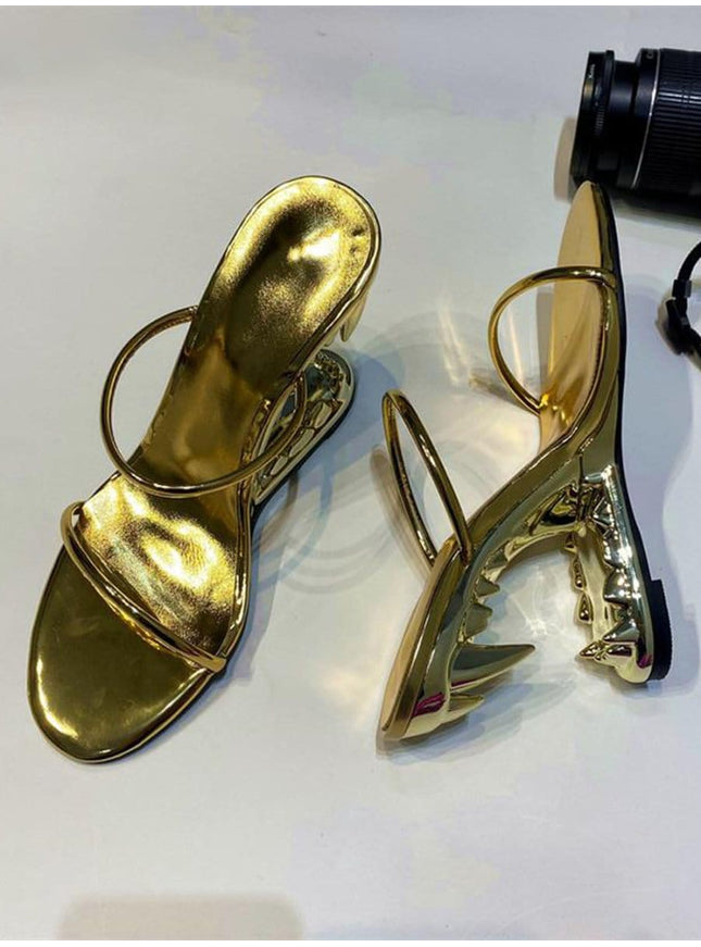 Noah Narrow Band Peep Toe Heel - Fashion Pov