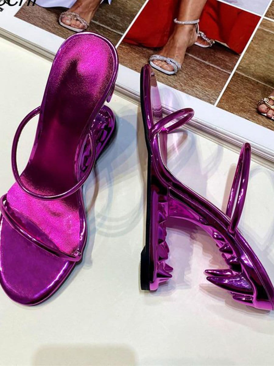 Noah Narrow Band Peep Toe Heel - Fashion Pov