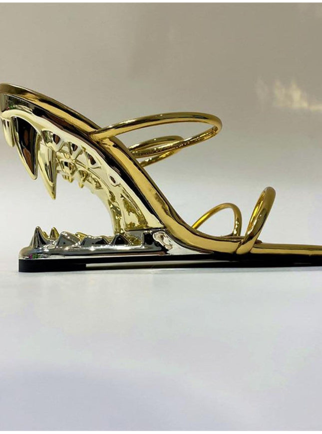 Noah Narrow Band Peep Toe Heel - Fashion Pov