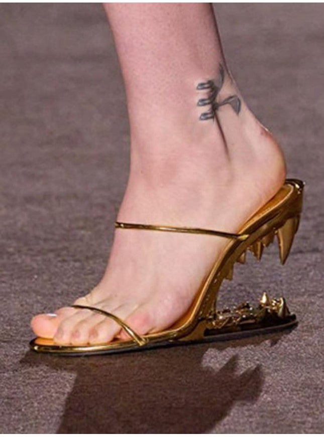 Noah Narrow Band Peep Toe Heel - Fashion Pov