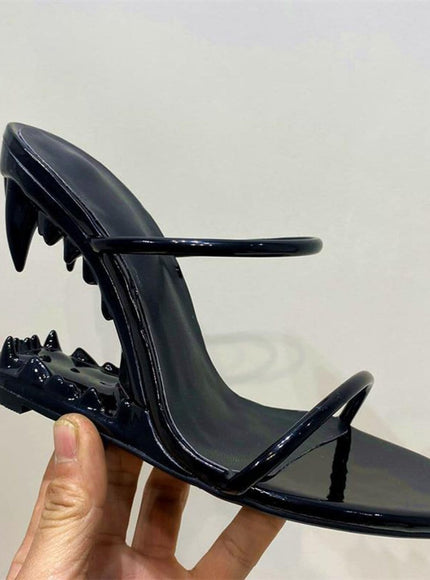 Noah Narrow Band Peep Toe Heel - Fashion Pov