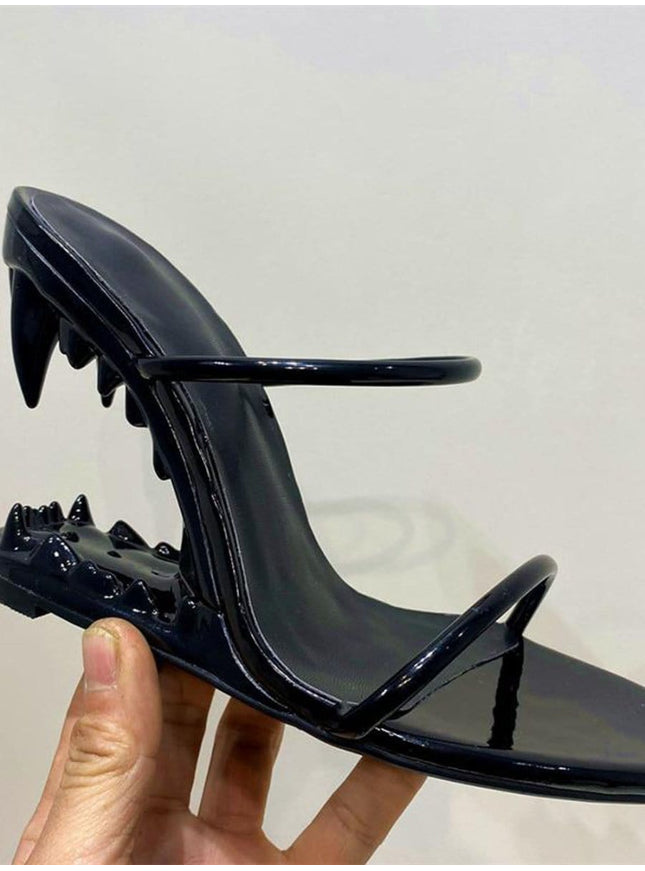 Noah Narrow Band Peep Toe Heel - Fashion Pov