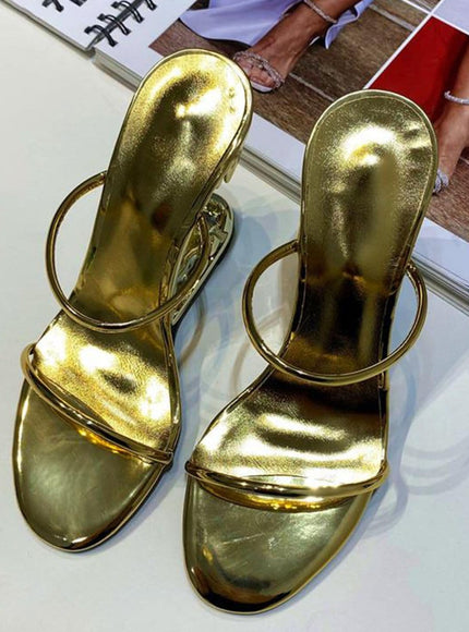 Noah Narrow Band Peep Toe Heel - Fashion Pov