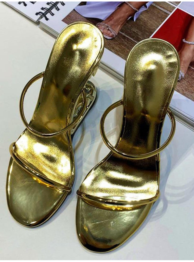 Noah Narrow Band Peep Toe Heel - Fashion Pov