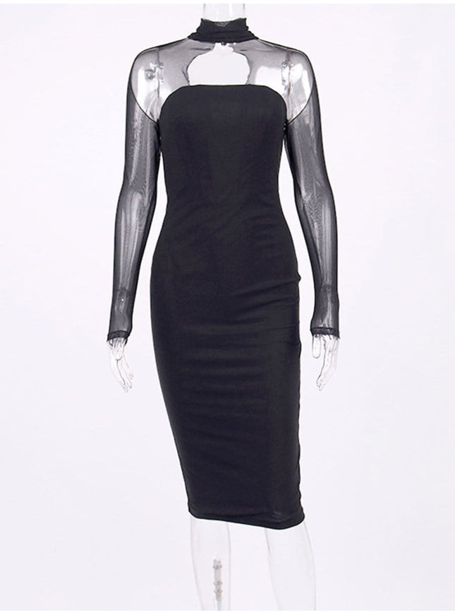Noelle Hollow Out Bodycon Midi Dress - Fashion Pov