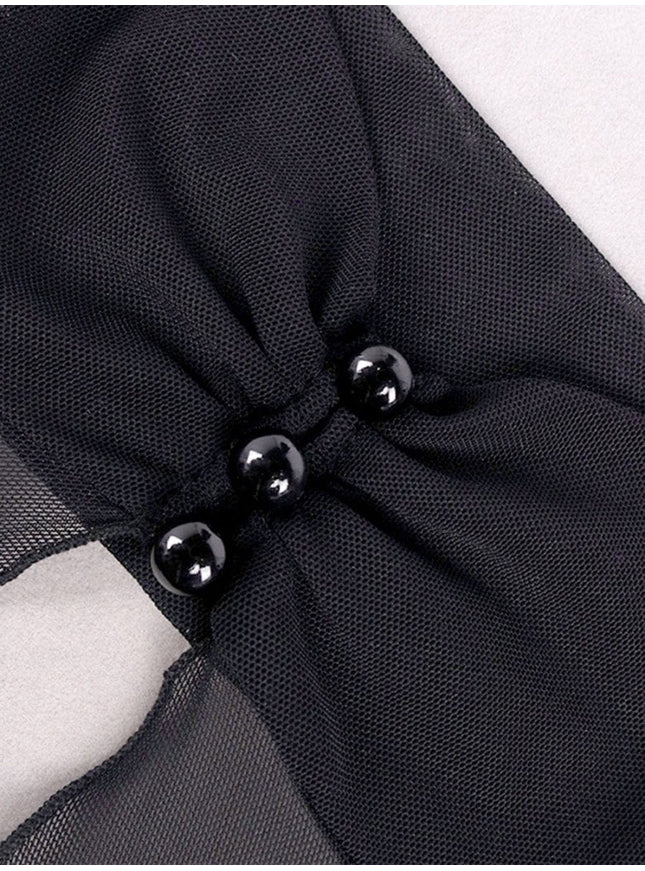 Noelle Hollow Out Bodycon Midi Dress - Fashion Pov